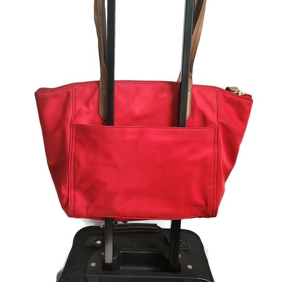 Michael Kors Red Vinyl Women's Tote - Picture 7 of 8